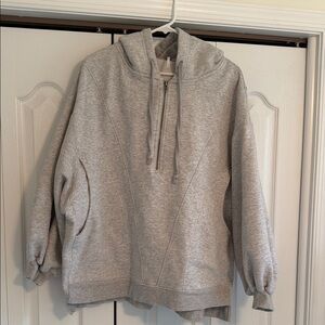 Free People Gray Hoodie Sweatshirt